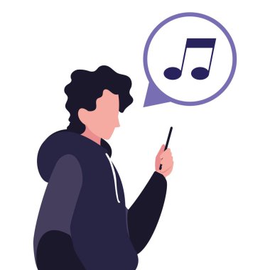 akıllı telefon sosyal medya kullanarak genç adam