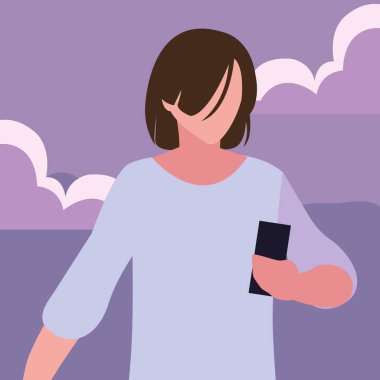 akıllı telefon sosyal medya kullanarak genç adam
