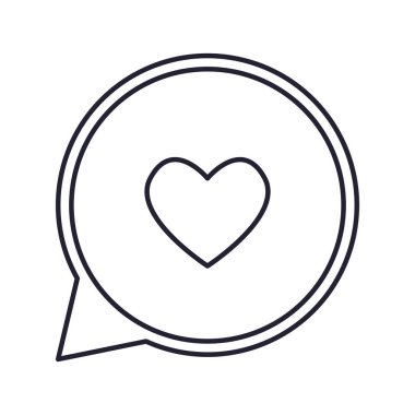 sosyal medya konuşmak kabarcık kalp