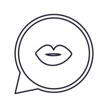 sosyal medya konuşmak kabarcık öpücük