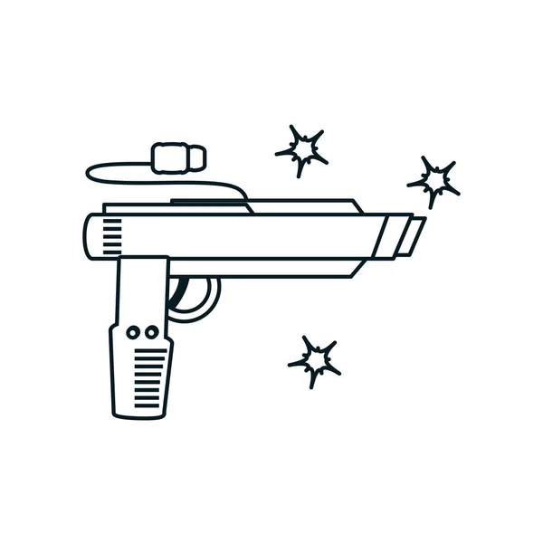 Arma de fuego dispositivo de videojuego — Vector de stock