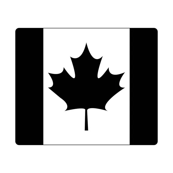 Σημαία του Καναδά πατριωτικό εικονίδιο — Διανυσματικό Αρχείο