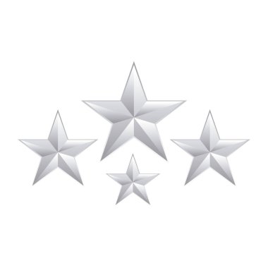 yıldız dekorasyon izole simgesi kümesi