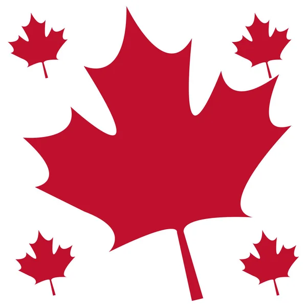 Muster der Blätter Ahorn Kanada — Stockvektor