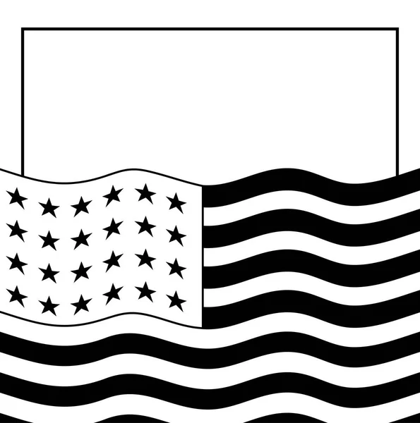 Ενωμένη αμερικανική σημαία — Διανυσματικό Αρχείο