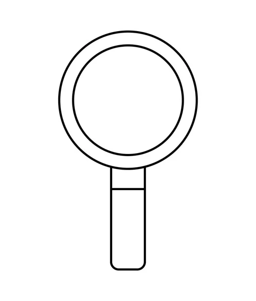 Поиск иллюстрации значка лупы — стоковый вектор