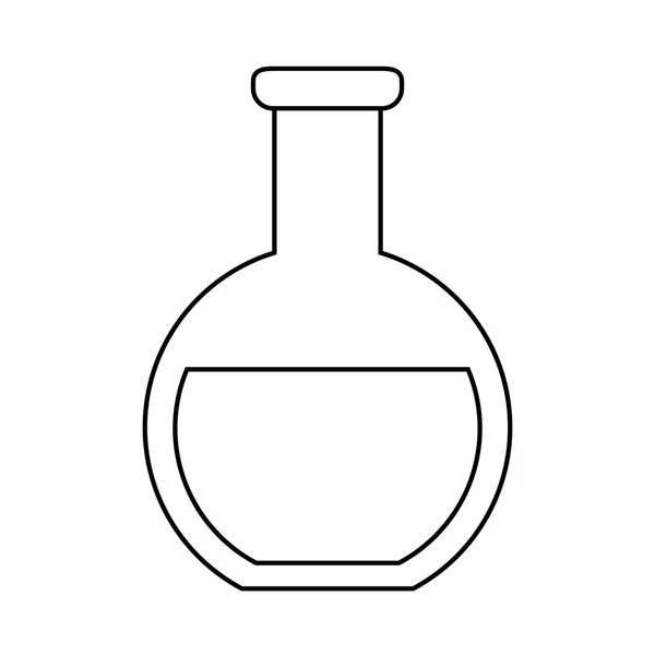 Laboratorio de prueba de tubo aislado icono — Vector de stock