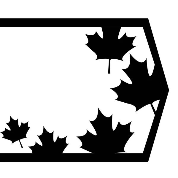 Satz von Blättern Ahorn Kanada — Stockvektor