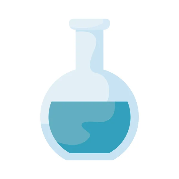 Tube test laboratory isolated icon — Stock Vector