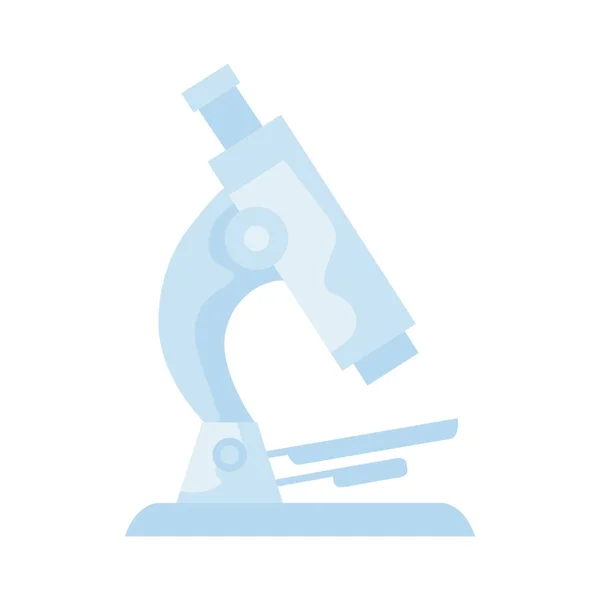 Microscope laboratoire alimentation icône isolée — Image vectorielle