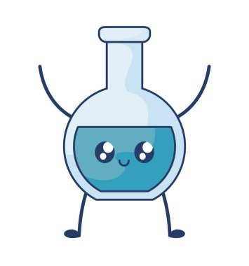 tüp test laboratuvarı kawaii tarzı