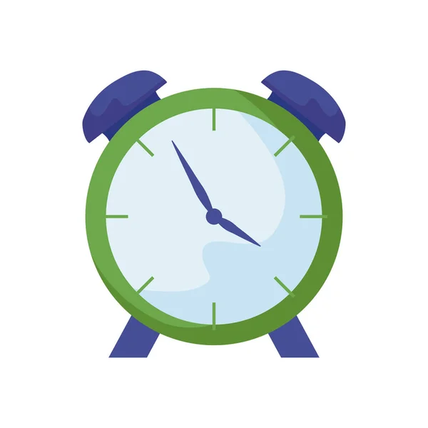 Reloj despertador tiempo aislado icono — Vector de stock