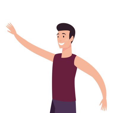 yaz saati insanlar simge vektör ilustration