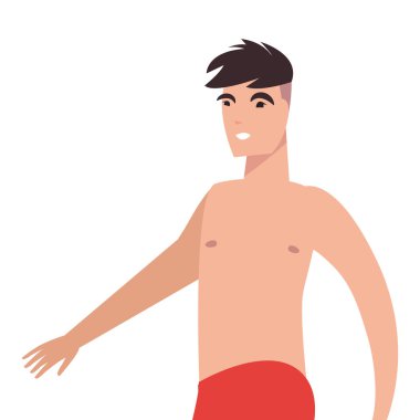 yaz saati insanlar simge vektör ilustration