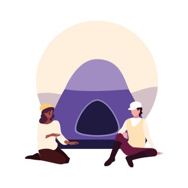 adam ve kadın kampı çadır tatil