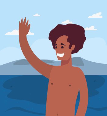 yaz saati tatil simgesi vektör ilustration