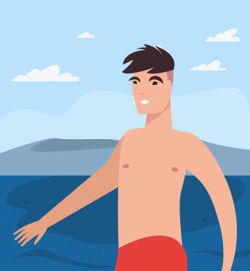 yaz saati tatil simgesi vektör ilustration