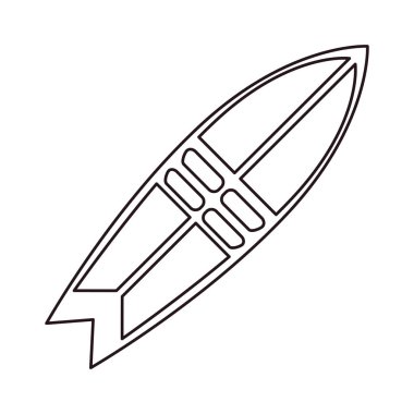 beyaz arka plan üzerinde sörf tahtası nesnesi
