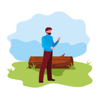 gövde manzara ile adam karakteri