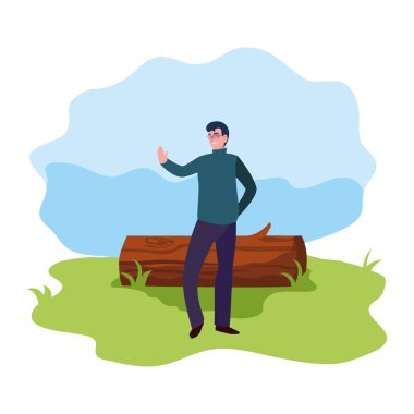 gövde manzara ile adam karakteri