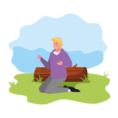 gövde manzara ile adam karakteri