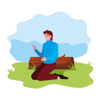 gövde manzara ile adam karakteri