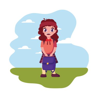 üniformalı mutlu okul kız