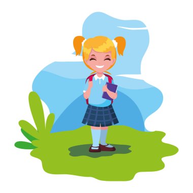 üniformalı mutlu okul kız