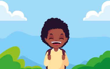 sırt çantası açık havada ile okul çocuk