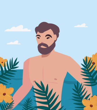 yaz saati tatil simgesi vektör ilustration