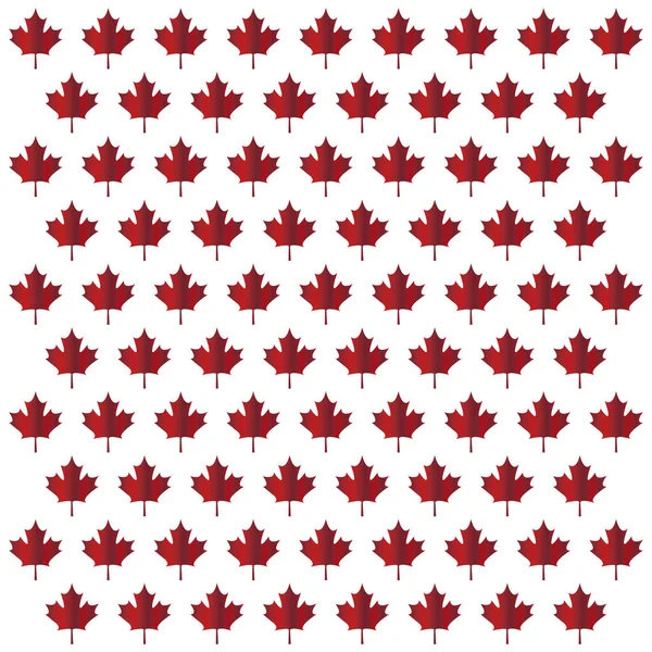 Pattern of leafs maple canada — Stock Vector