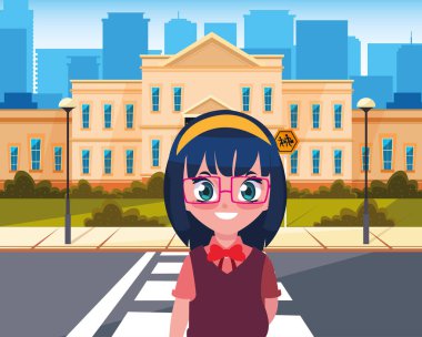 öğrenci kız okul binası sokak