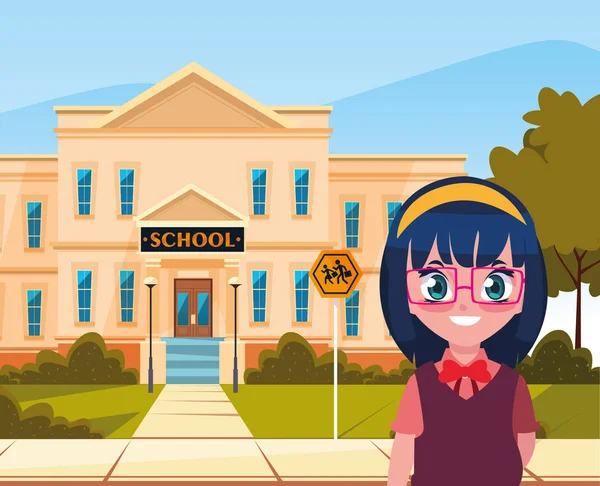 öğrenci kız okul binası sokak