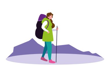 sırt çantası tatil ile gezgin adam