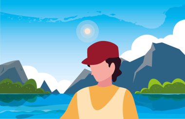 yürüyüş adam gezgin manzara doğal