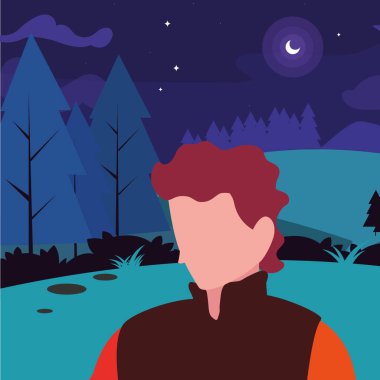 adam turist alanı yürüyüş ormanı