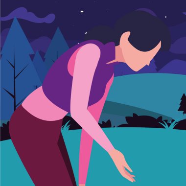 adam yürüyüş alanı yürüyüş ormanı