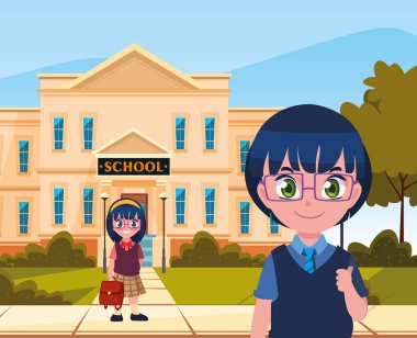 okul dışında bina erkek ve kız öğrenci okula