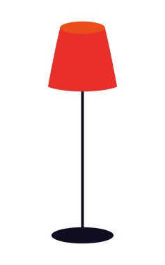 beyaz arka plan üzerinde lamba standı