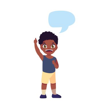 genç çocuk mutlu karakter ayakta