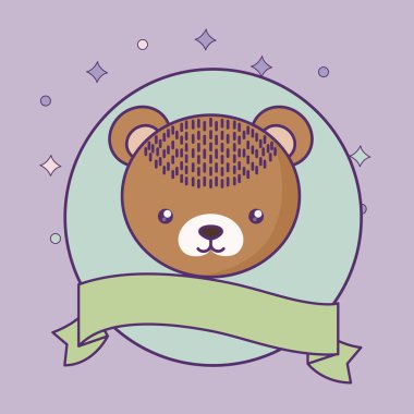 kurdele ile sevimli küçük ayı bebek başkanı