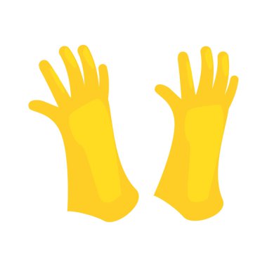 beyaz arka plan üzerinde eldiven temizleme kaynağı