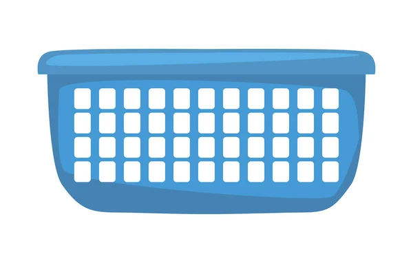 Panier nettoyage alimentation sur fond blanc — Image vectorielle