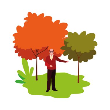 manzara olgun adam karakter