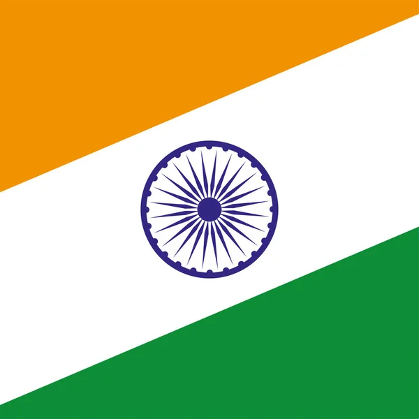 印度独立日平面设计 — 图库矢量图片