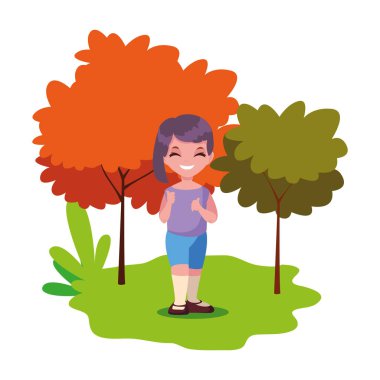 manzara sevimli genç kız