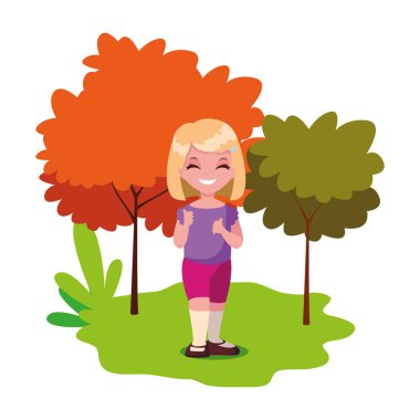 manzara sevimli genç kız