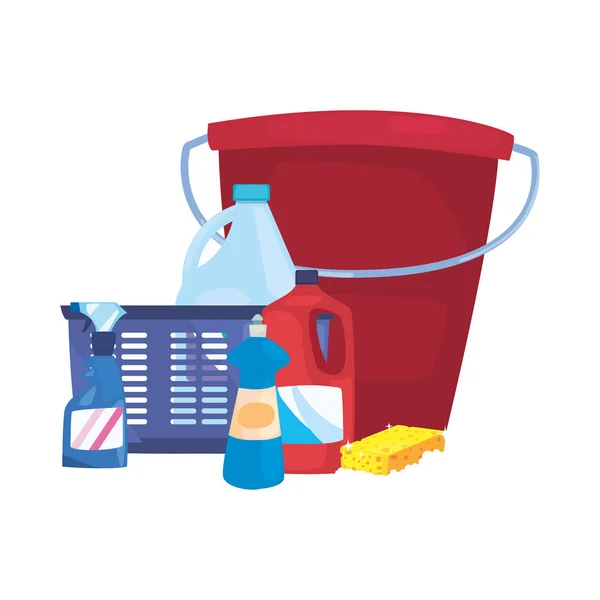 Cleaning products and supplies design — Stock Vector