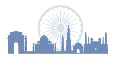 Hindistan Bağımsızlık gün düz tasarım