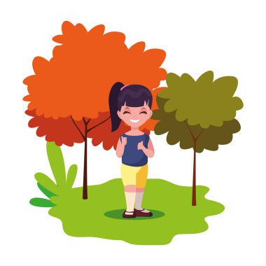 manzara sevimli genç kız